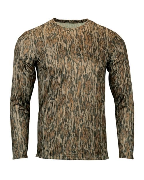 Men's Oxford Performance Camo Print Long Sleeve T-Shirt