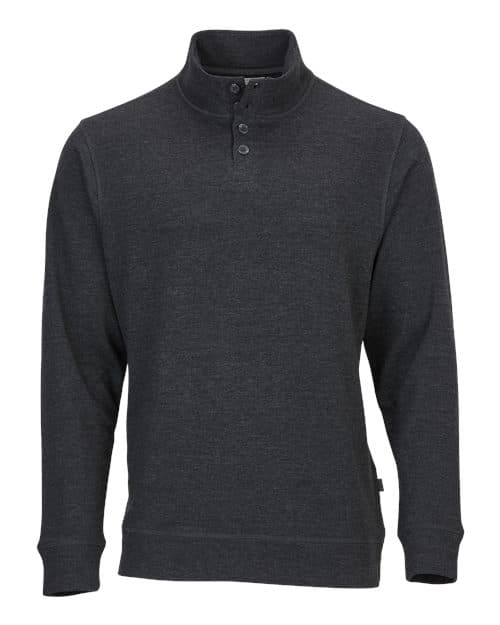 Men's French Terry Button Pullover