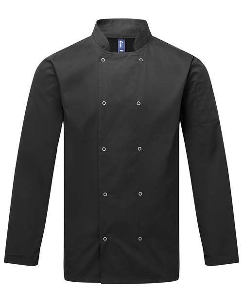 Unisex Ten Studded Front Chef Coat