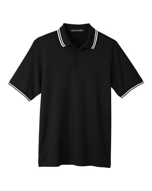 Men's CrownLux Performance® Plaited Tipped Polo