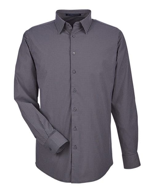 Men's CrownLux Performance® Tonal Mini Check Woven Dress Shirt