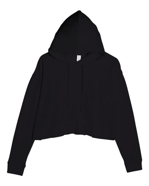 Women's Cropped Fleece Hooded Sweatshirt