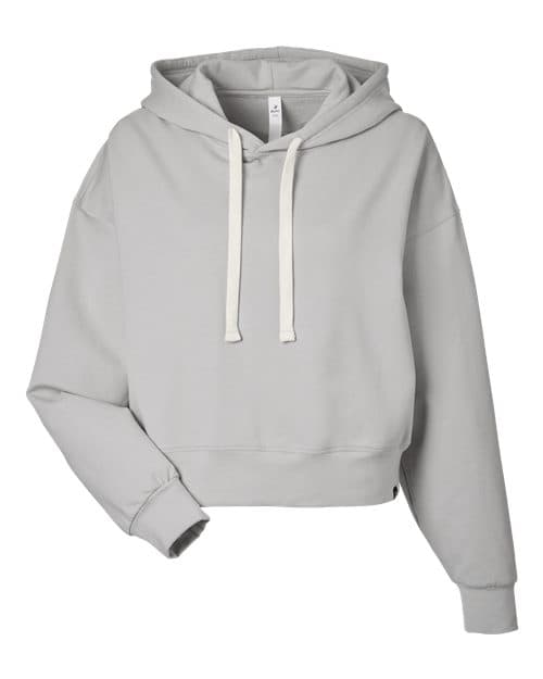 Women's Vintage Oversized Cropped Hooded Sweatshirt