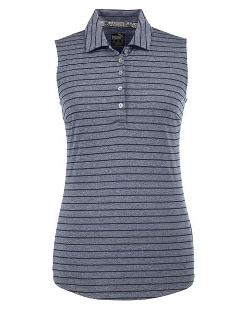 Women's Rotation Stripe Sleeveless Polo