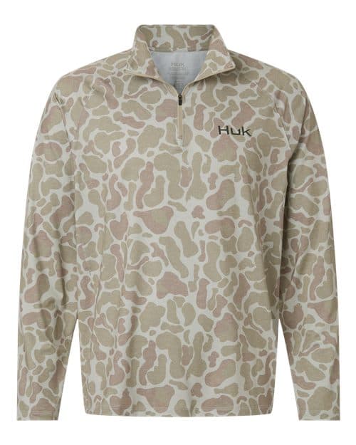 Men's Airweight KC Printed Quarter-Zip Pullover