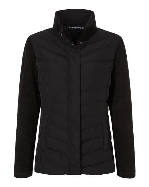 Women's Mixed Media Chevron Jacket