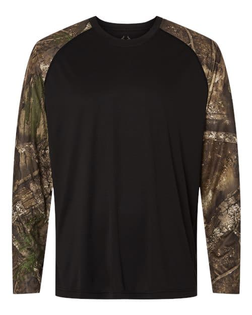 Unisex Realtree® Performance Colorblocked Long Sleeve T-Shirt