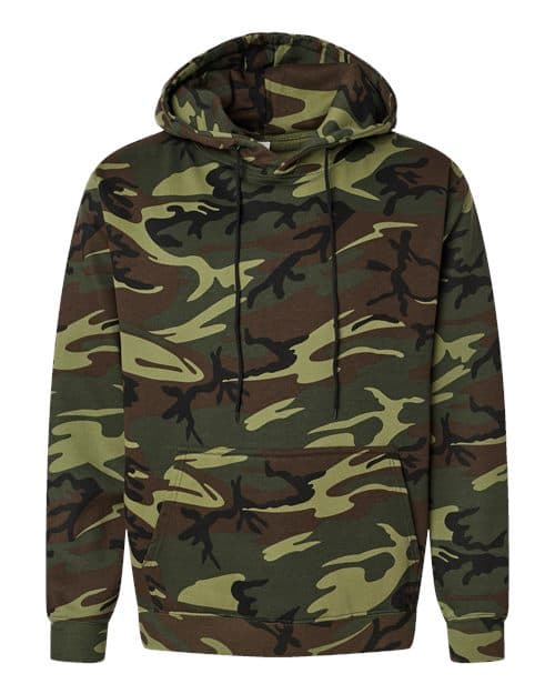 Unisex Camo Fleece Hoodie Sweatshirt