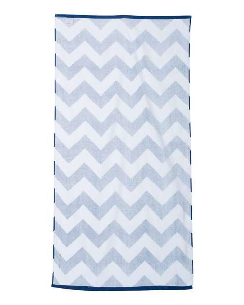 Chevron Velour Beach Towel