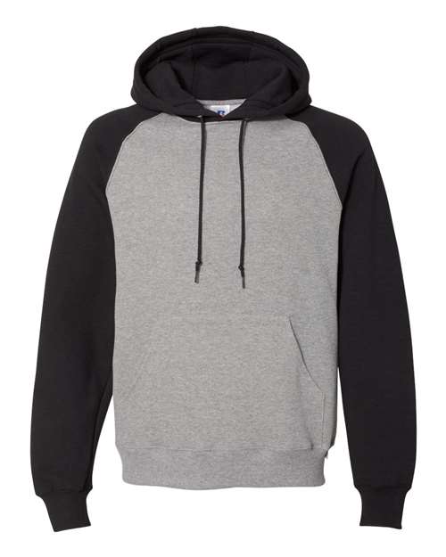 Unisex Dri Power® Colorblock Raglan Hooded Sweatshirt