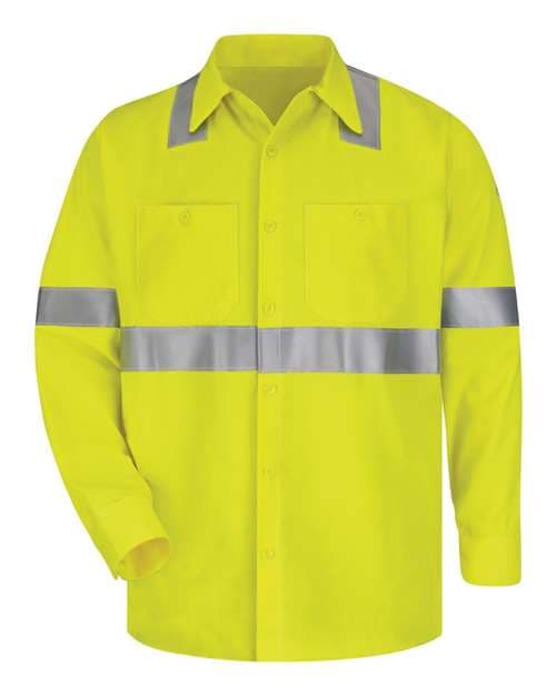 Men's High Visibility Long Sleeve Work Shirt