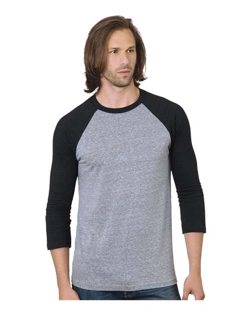 Unisex Triblend Three-Quarter Sleeve Raglan T-Shirt