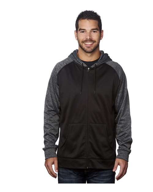 Men's Performance Raglan Full-Zip Sweatshirt