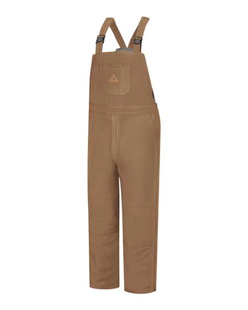 Men's Brown Duck Deluxe Insulated Bib Overall - EXCEL FR® ComforTouch