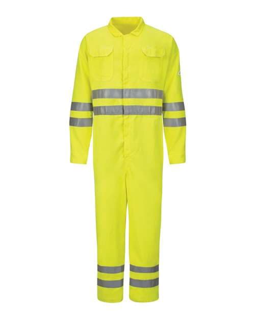 Men's Hi-Vis Deluxe Coverall with Reflective Trim - CoolTouch® 2 - 7 oz.