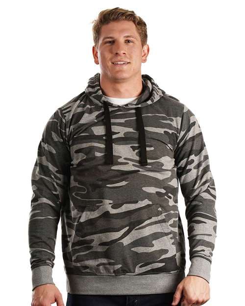 Men's Enzyme-Washed French Terry Hooded Sweatshirt
