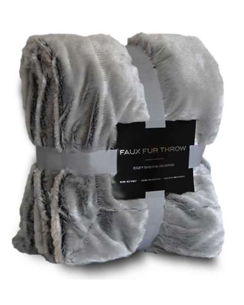 Faux Fur Throw Blanket