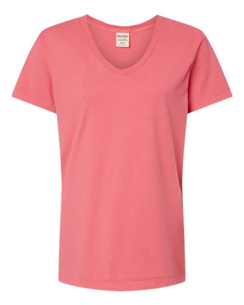 Women's Garment-Dyed V-Neck T-Shirt