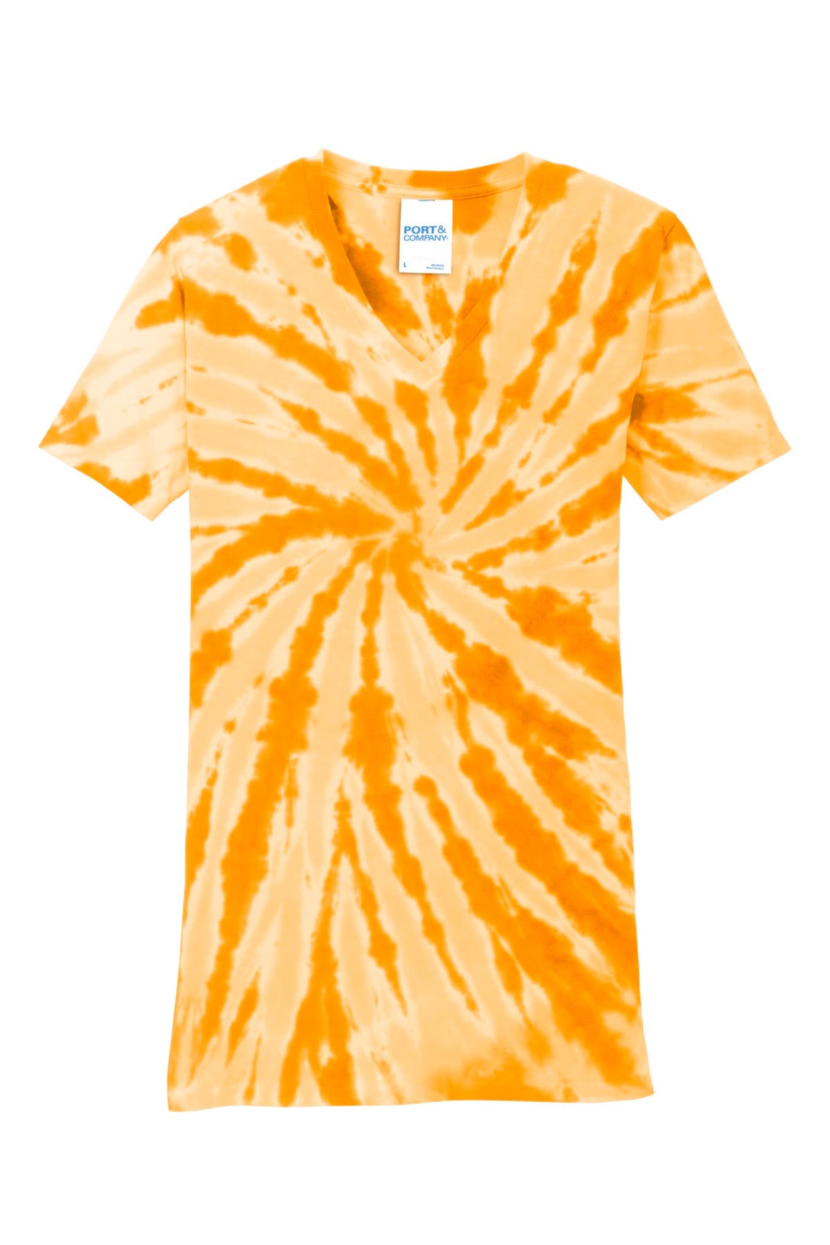 Port & Co Women's Tie-Dye V-Neck Tee