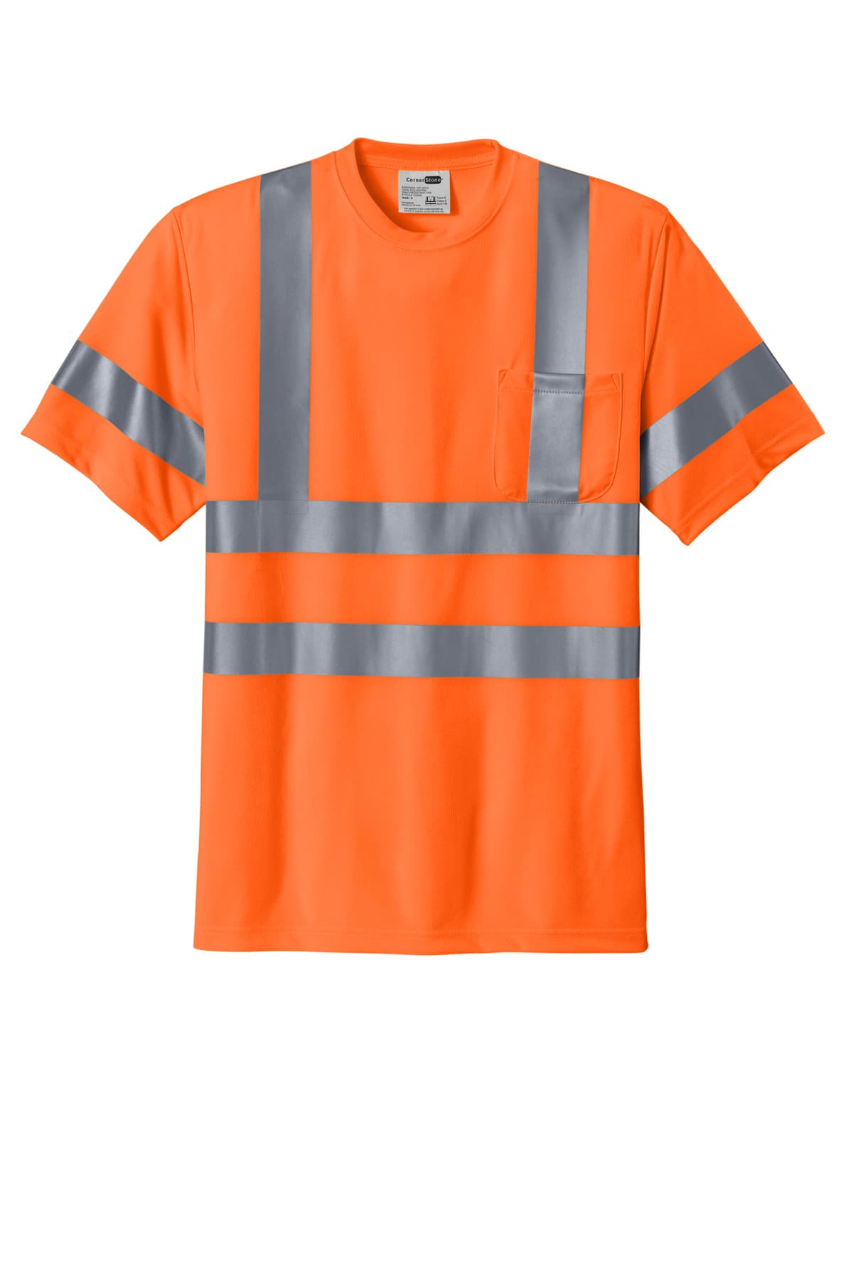 CornerStone - ANSI 107 Class 3 Short Sleeve Snag-Resistant Reflective T-Shirt