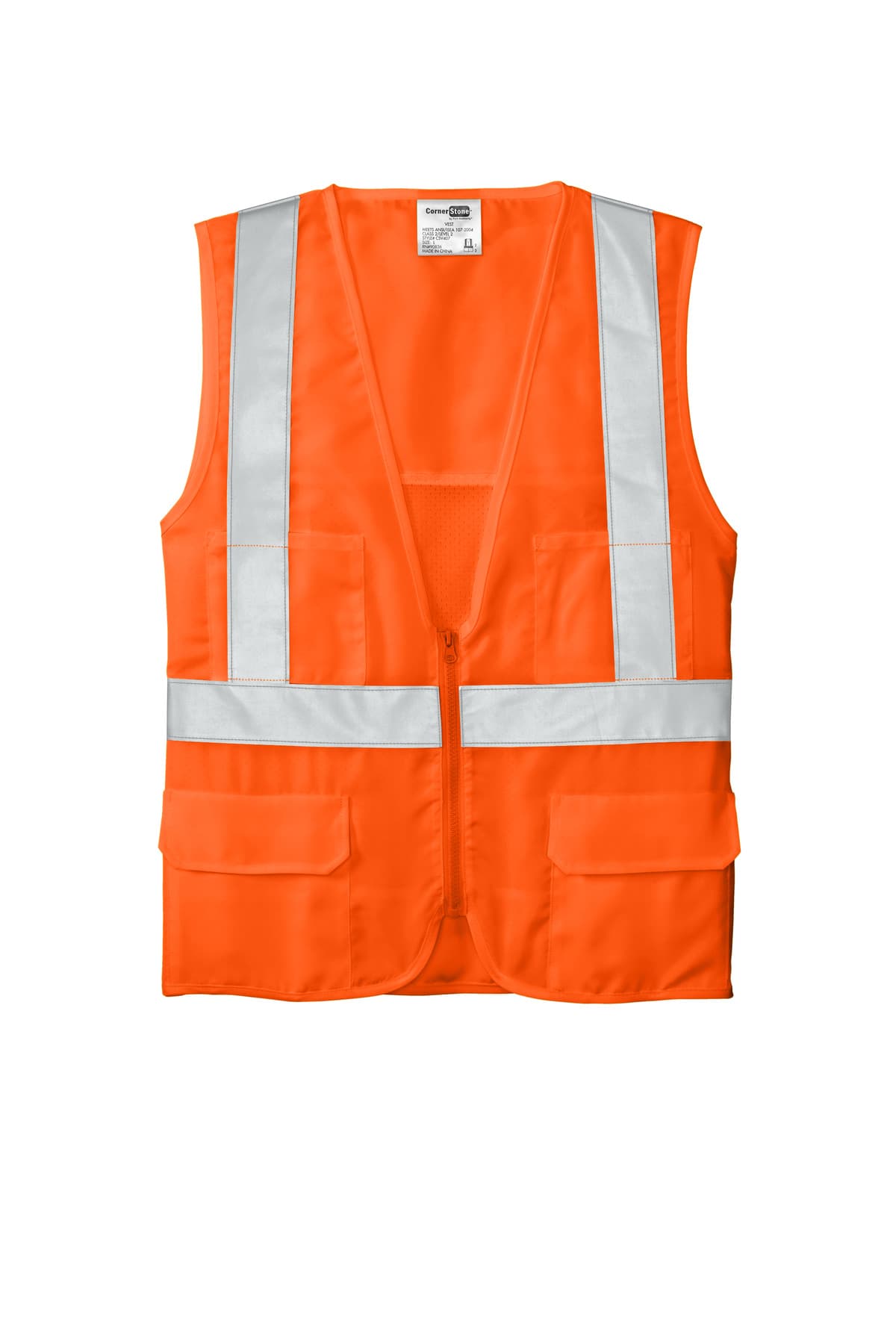 CornerStone - ANSI 107 Class 2 Mesh Back Safety Vest