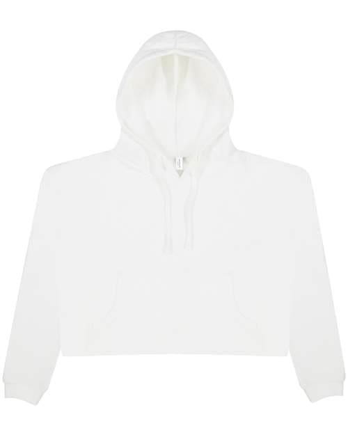 Women's Girlie Cropped Hooded Fleece with Pocket