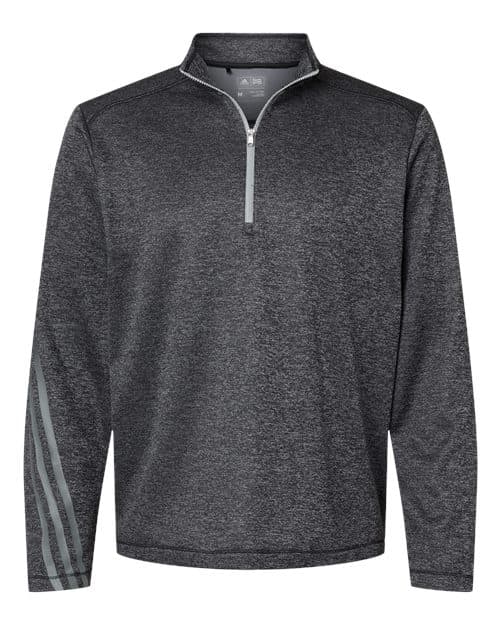 Men's Brushed Terry Heathered Quarter-Zip Pullover
