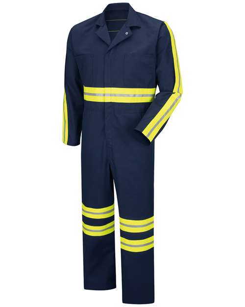 Men's Enhanced Visibility Action Back Coverall