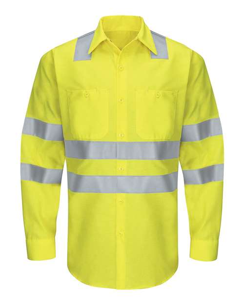 Men's Enhanced & Hi-Visibility Long Sleeve Work Shirt