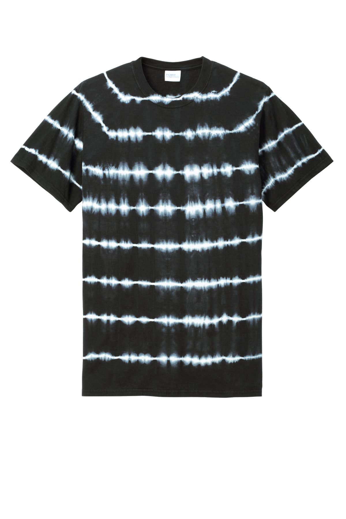 Port & Co Allover Stripe Tie-Dye Tee