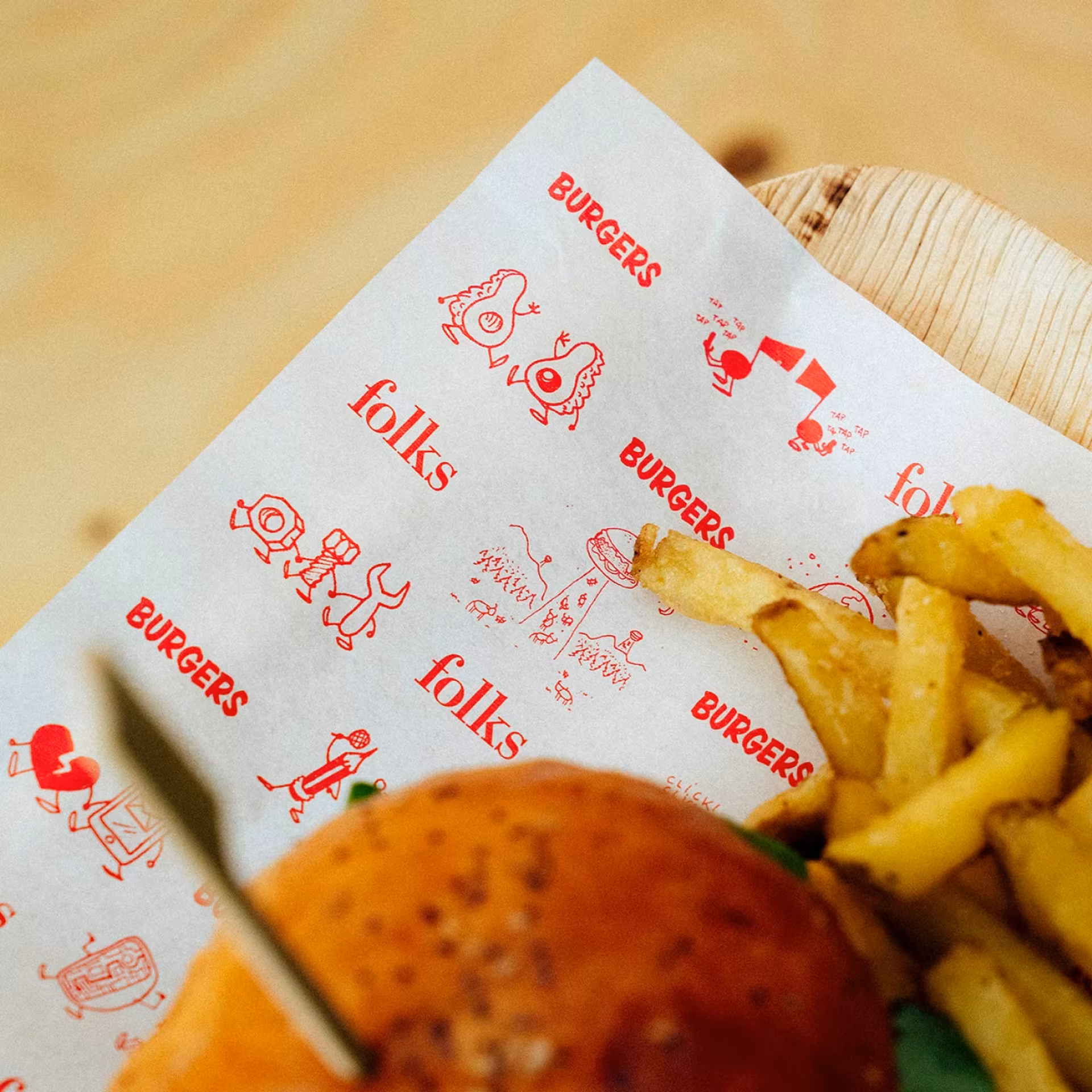 One Color Food Paper Sheets